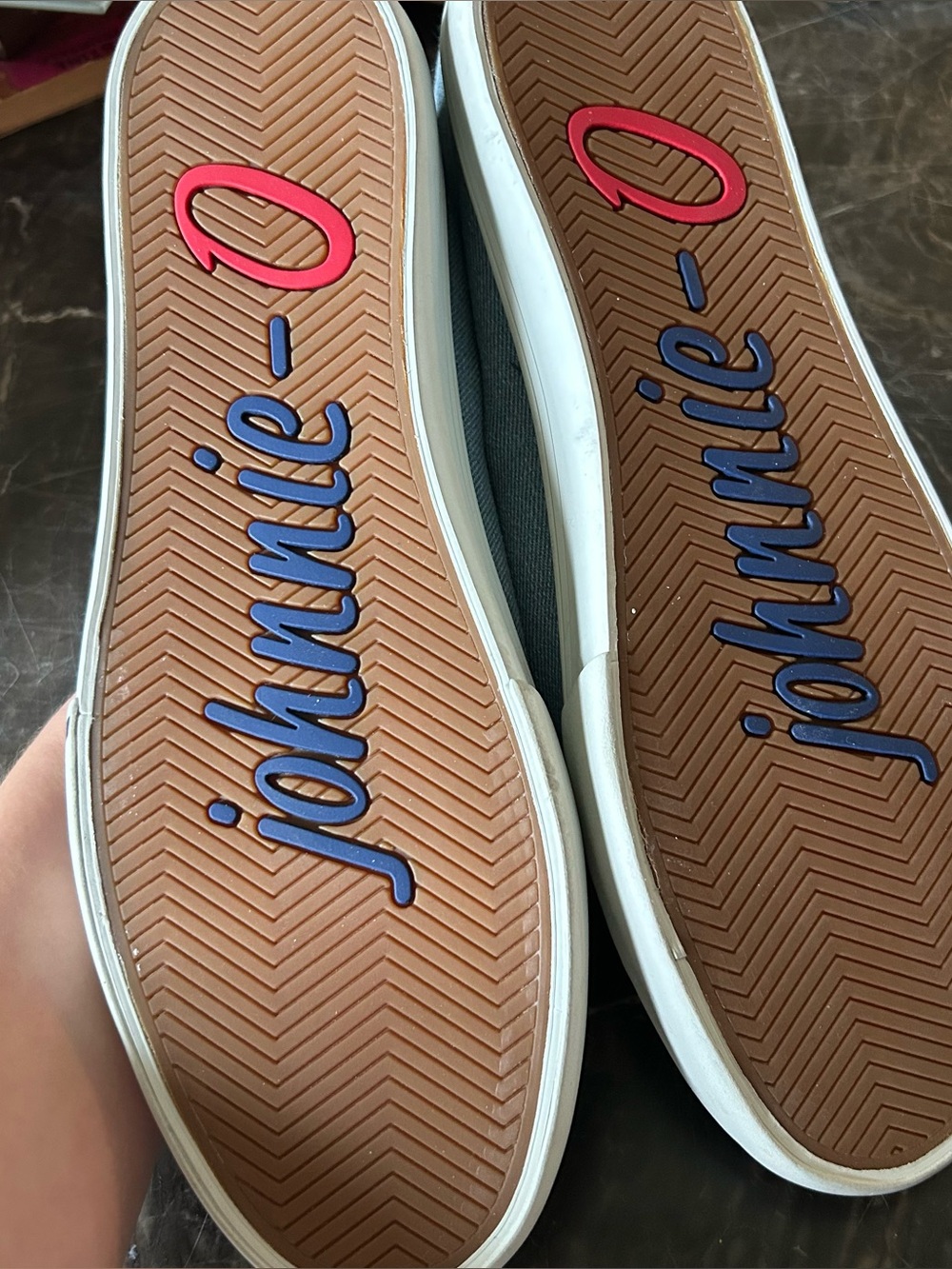 Johnnie-O Stealth Sneaker Heather Blue Men's Shoe Sz 10 Boating Nautical Casual - Picture 3 of 7